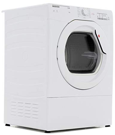 Hoover HLV8LG Freestanding Vented Tumble Dryer, One Touch Tech, 8 kilograms, , White, Noise level: