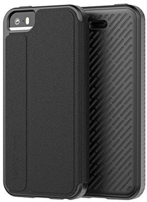 Tech21 Protective Apple iPhone 5/5s/SE Case Folio 360 Degree Protection Cover - Evo Flip - Black