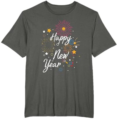 Konfetti Feuerwerk Party Geschenk Frohes Neues Jahr T-Shirt