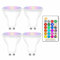 YSSMAO 4PCS GU10 RGB Ampoules LED 8W GU10 LED Lampe Blanc/Warm White Gu10 avec 16 Couleurs Fonction de mémoire à Distance IR de la télécommande,Rgbw