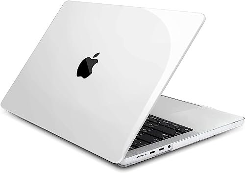 ZYB Custodia per MacBook Pro 14 Pollici 2024 2023 2021 M4 M3 M2 M1 Pro/Max Modello A3112 A3185 A3401 A2992 A2918 A2779 A2442, Case Cover Copertina Rigida Ultra Sottile, Trasparente
