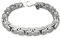 Fly Style Byzantiner Königskette Armband Herren - Königsarmband Edelstahl silber poliert - 9mm breit, 23cm lang