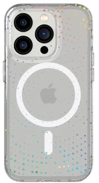 tech21 iPhone 14 Pro Evo Sparkle Compatible with MagSafe – Glittering & Scratch-Resistant Phone Case with 12ft Multi-Drop Protection