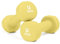 unycos - Kurzhanteln Neopren 2er Set von 3 kg, Rutschfest, Anti-Roll-Design, Bequemer Griff, Krafttraining, Fitness, Pilates, Training, Fitnessstudio (Gelb)