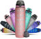 K-MART Botella de agua deportiva de 1 litro con marcas de tiempo, apta para lavavajillas, a prueba de fugas, sin BPA, no tóxicas, para correr, ciclismo, escuela, oficina y gimnasio (rosa rubia)