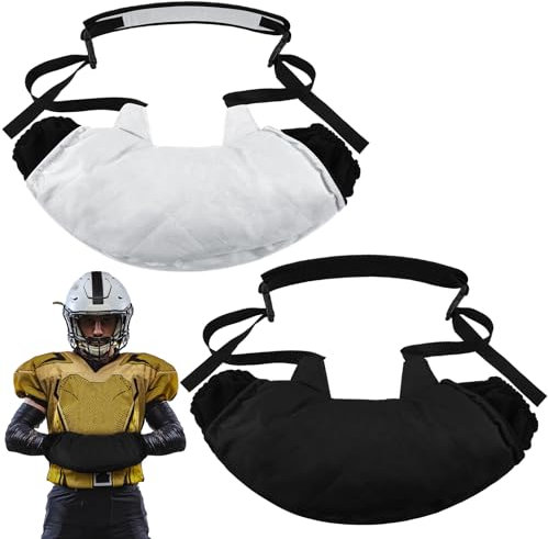 Janmercy 2 Stück Winter Fußball Handwärmer Tasche Handmuff Fußball Wärmetasche Taktische Handwärmer Handwärmtasche für Outdoor-Sport Geschenke Zubehör (Schwarz, Weiß, Erwachsene)