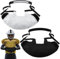 Janmercy 2 Stück Winter Fußball Handwärmer Tasche Handmuff Fußball Wärmetasche Taktische Handwärmer Handwärmtasche für Outdoor-Sport Geschenke Zubehör (Schwarz, Weiß, Erwachsene)