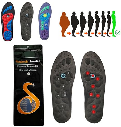 Einlagen original, Erleichterung Für Schmerzende Füße Mit Magnetischen Akupressur-Einlagen - gesunde, Bequemeund atmungsaktive