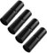 Antrader Oberschienenhülse 4,8 cm, 4 Stück, robuste Oberschienen-Zaunhülse, Kettengliedzaun, Oberschienen-Hülsen, Kettenglied-Zaun, Oberschienen-Adapter, Rohrverbinder, Schwarz
