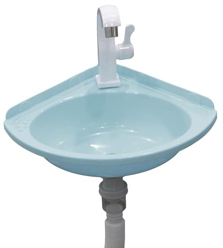 Lavabo De PláStico De Colores, PequeñO Lavabo De Esquina, Lavabo De Pared De PláStico, Mini Lavabo, Lavabo Para Autocaravana, Fregadero Para JardíN, Camping, SóTano