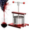 Pressa per Frutta, Sidro, Vino, Macchina per pressatura di Botti in Acciaio Inox per succhi, Verdure, Vino, Olio d'oliva (6L)