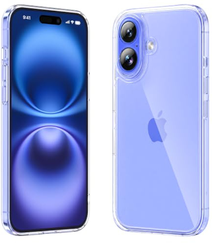 caslord Ultra Thin Transparent Case for iPhone 16 Plus | Anti-Yellow | TPU | Shock Resistant | Scratch Resistant