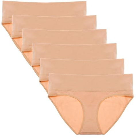 Intimate Portal Culotte Grossesse Repliable sans Pression Maternité Coton | Élastique Slip pour Post Accouchement, Doublure 100% Coton Clair, Sous Vetement Femme pour Doux & Extensible, Sans Étiquette
