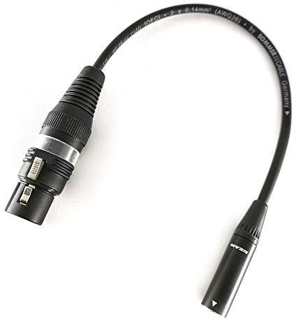 Selected Cable 50cm Mini-XLR Male auf XLR Female für Blackmagic 6K 4K BMPCC Audio- Mikrofon Kabel SC-AK-mXLR-XLR - 0,5m / 1.64 ft