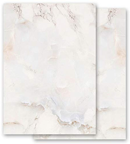 Briefpapier Marmor & Struktur MARMOR NATUR - DIN A6 Format 100 Blatt - Paper-Media
