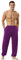 Hoerev Super Soft Modal Spandex Harem Yoga Pilates Schlauch，Lila，XXL