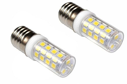 HQRP 2 pcs E17 Base 43 SMD 2835 LED Dimmable Ampoule 220V Blanc Froid compatible avec Micro-ondes/Réfrigérateur/Hotte de cuisine/Lampes de hotte de cuisinière Remplacement