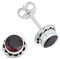 Ohrstecker 925 Silber Granat roter Stein Edelstein Ohrringe echt Silber Damen Sterling Silber Stecker Geschenk(MOS-024-52)