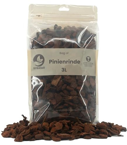 Premium SYBASoil Pinienrinde 3 Liter , Terrarium , orchideen , 12-24mm