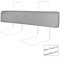 HENGMEI Bettgitter Bettschutzgitter 100cm Bettkantenschutz Bettgitter Höhenverstellbar Sicherheitsgeländer Bettumrandung, Leinengrau