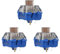 Zjmehty Silent Keyboard Switches,Kailh Box Deep-Sea Silent Whale Switches for Mechanical Keyboard,3-Pin 45gf Tactile/Dustproof/Long Life Switches（Silent Whale,108Pcs）