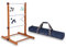 Uber Games Ladder Golf Game Set Rubberwood Ladder Garden Game - 12 Real Gold Bolas balls and canvas carry & storage bag - Suitable for families, kids & adults – Great game at parties