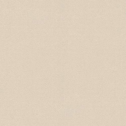 BRICOFLOR Papier peint beige crème marron clair pour salle de bain Tapisserie cuisine beige Papier peint uni intissé chambre adulte