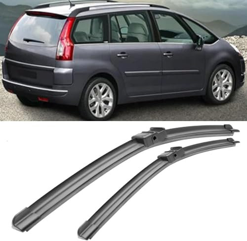 zjxtnb Auto Scheibenwischer für Citroen C4 Grand Picasso 2006-2008 32+30, Auto Frontscheibe Wischer Leiser Ersatzwischblätter Wischerblätter Bürsten Zubehör