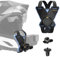 NEEWER Motorcycle Helmet Chin Strap Mount Accessories Kit Compatible with GoPro Hero 13 12 11 10 9 8 7 Black DJI OSMO Action 5 Pro 4 3 2 Insta360 AKASO, with Magnetic Quick Release Mount Adapter, GP19