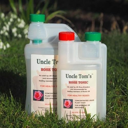 Peter Beales Uncle Tom's Rose Tonic 1000ml | Concentrated Liquid Rose Fertiliser for Vibrant Blooms & Healthy Growth | Nutrient-Rich Plant Food | Gardening Essential (1 Litre)