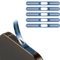 BelleVive 5er-Pack staubdichter Mesh-Aufkleber für iPhone 16 Pro/16 Pro Max, integrierter Schutz für Lautsprecher und Ladeanschluss, Anti-Staub, Hörmuschel-Lautsprecher-Mesh, Blau