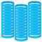 Bamberg 100 Pezzi Braccialetti In Gomma Braccialetti In Silicone Sport Braccialetti In Gomma per Adulti Facile da Usare (Azzurro)