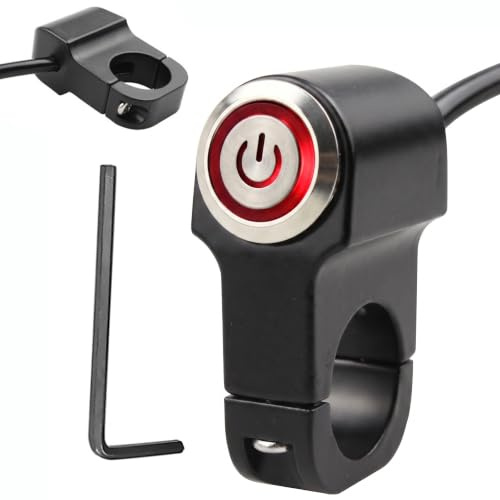 Interruptor de Botón para Manillar de Motocicleta 22mm, 12V