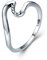 Qings Wave Ring 925 Sterling Silber mit Österreich Zirkonia Band Urlaub Ring für Frauen