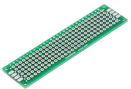 10pcs Universalplatine 2×8 cm Universelle Leiterplatte Lochrasterplatine Lochrasterplatte PCB für Basteln Lötung