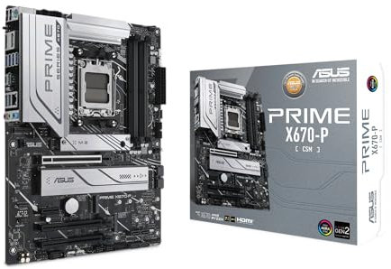ASUS Prime X670-P CSM - Scheda Madre AMD AM5 (Ryzen 7000, ATX, PCIe 5.0, 3 M.2, Memoria DDR5, Corporate Stable Model, Control Center Express)