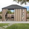 Custom Outdoor Curtains Waterproof, Personalized Outdoor Curtains with Eyelets, (24 Colors and Many Heights & Widths to Choose From) 1 Panel Blackout Curtains for Garden Patio Gazebo Balcony