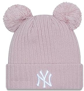 New Era New York Yankees Rose MLB Double Pom Cuff Knit Women Beanie - One-Size