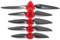 SPARKHOBBY 2 Satz HY Klapppropeller 6x4 7,5x4 8x4,5 8x6 11x6 Propeller Spinner Cover 2.3/3.0/3.17/4,0mm Motorwelle RC Plane Glider Drohnen (2 Satz 6x4 2,3mm)