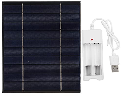 WGFOIP 1-Pack Portable Solar Charger, USB Port Monocrystalline Solar Panel 2.5W 5V for Phones Power Banks, Camping Hiking Backpack Essential