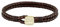 BOSS Jewelry armband für Herren Kollektion SEAL mit Braunem Leder und Gold-Edelstahlverschluss - 1580667M