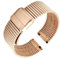 BQAXUREW EDVENA 20 Mm 22 Mm Correa De Reloj De Acero Inoxidable Hombres Mujeres Metal Pulsera De Liberación Rápida Accesorios Smartwatch Compatible Con Samsung Compatible Con Huawei(Rose gold,22mm)