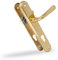 Amig - Jeu de poignées de porte en laiton - Modèle 252PB85-250X40 LAITON POLI - Dimensions : 250 X 40 mm - Carré de 8 mm - Résistant à la corrosion - Visserie incluse - Finition : POLI