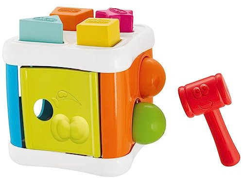 Chicco 00009686000000 2 In 1 Sortier & Schlagwürfel, mehrfarbig
