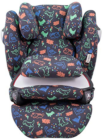 JYOKO Kids Bezug für Autositz kompatibel mit Cybex Pallas M (Happy dino)