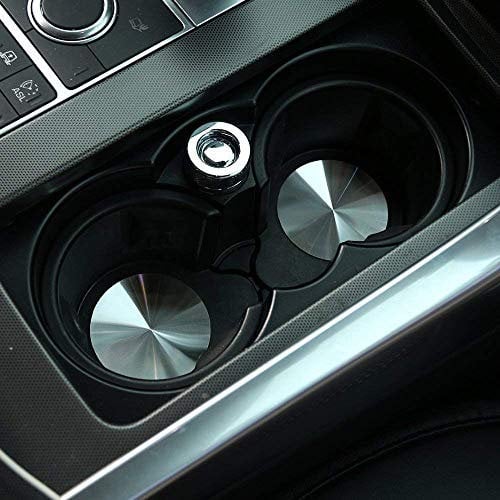 LLKUANG 304 Stainless Steel Cup Holder Cover Mat Trim for Landrover Range Rover Sport Vogue Discovery Sport Discovery 4 LR5