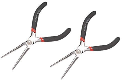 5 Inch Long Reach Tapered Nose Pliers with Comfort Handles 2 Piece