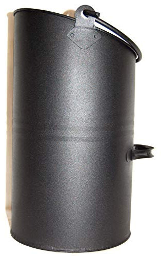 Fireside Seau de rangement pour cheminée en ellipse Noir de qualité supérieure 40,6 cm