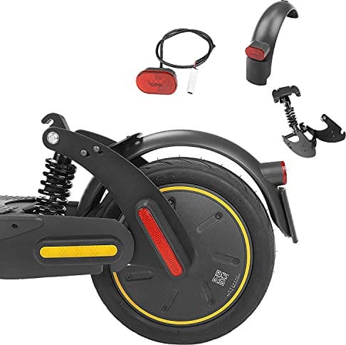 Fututech Kombination aus Federung hinten, Elektroroller, für Segway Ninebot Max G30, Stoßdämpfer hinten + Schutzblech + Rücklicht, Zubehör für Roller, Modifikation