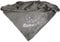 Schecker Mikrofaserdecke Premium - Pfotenspur mit Name Grau- 150 cm x 95 cm Bestickt mit dem Namen Ihres Hundes